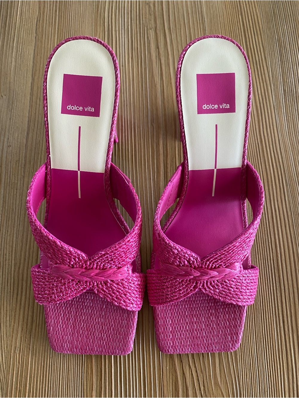 Dolce Vita Orchid Braided Square-Toe Slide Mules. Size 9 nwot